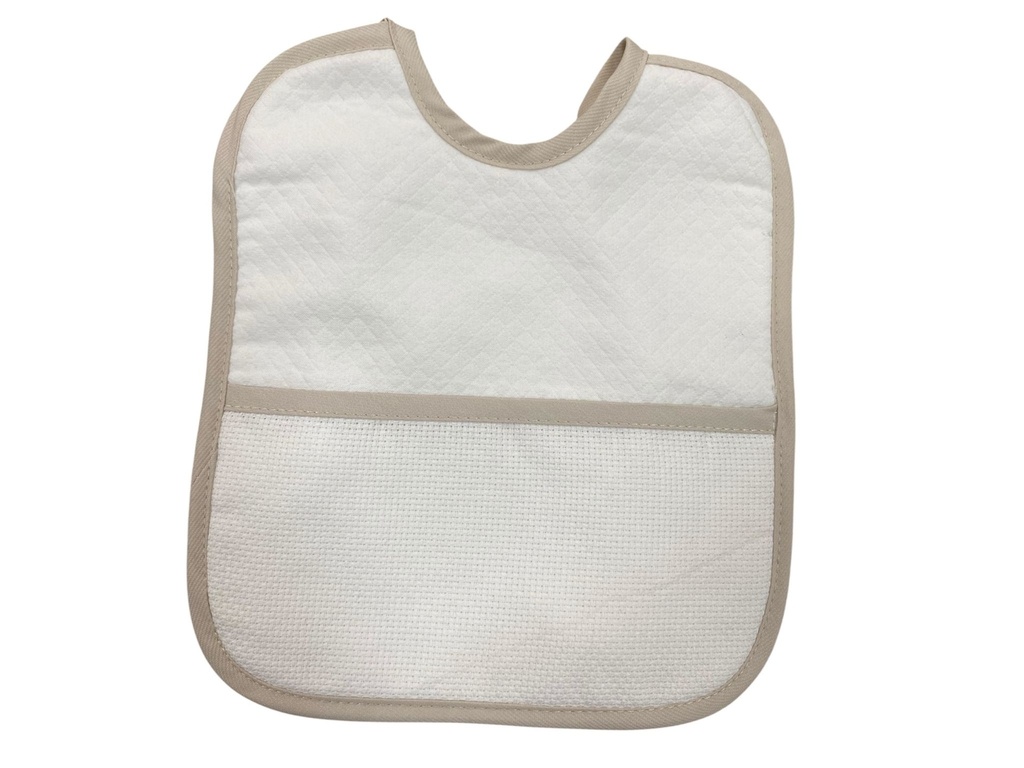 Babete de Bebê com Faixa para Bordar