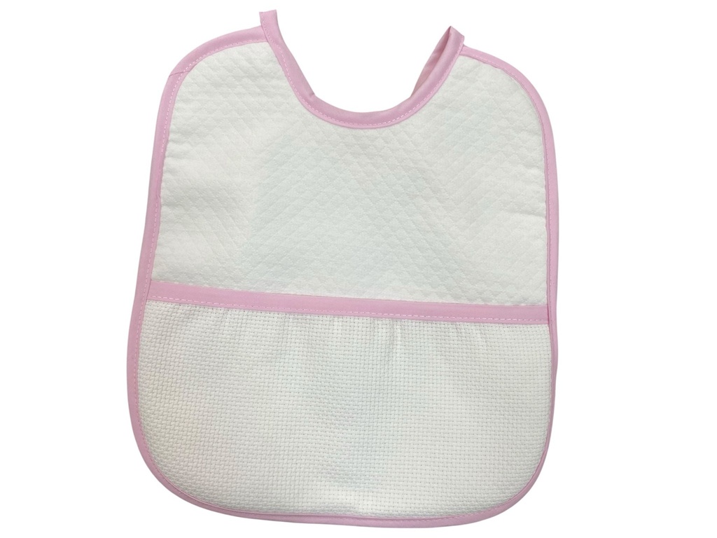 Babete de Bebê com Faixa para Bordar