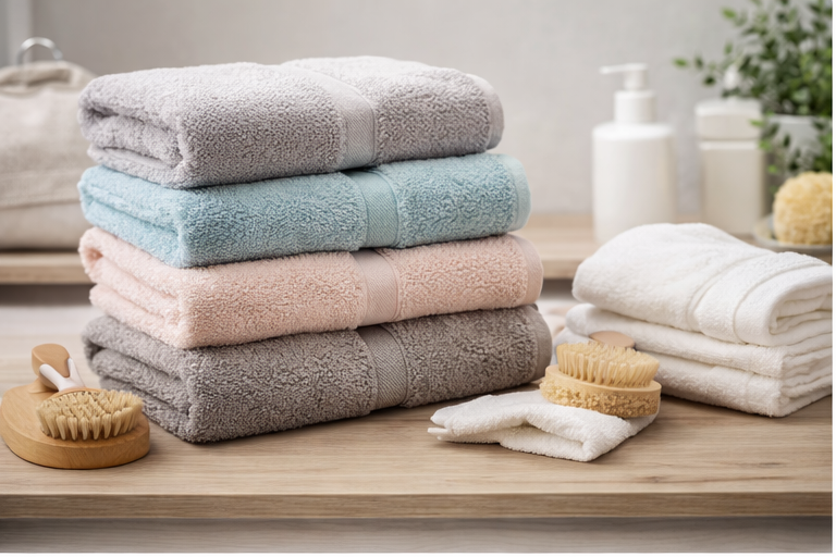 Conjunto de Toalhas Felpo Premium (tons pastel)
