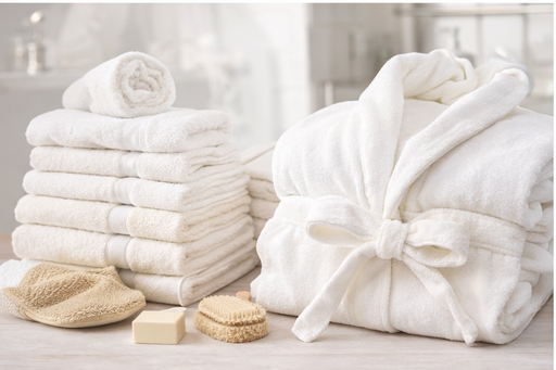 Kit Hotel: Toalhas Brancas + Roupão