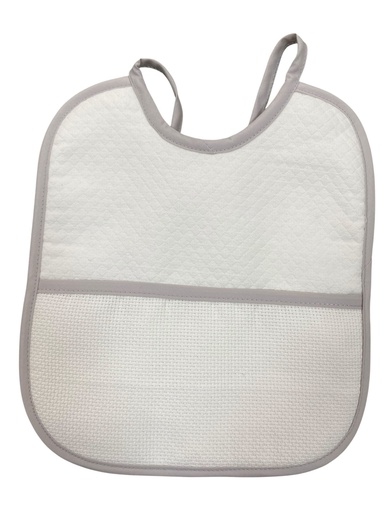 Babete de Bebê com Faixa para Bordar